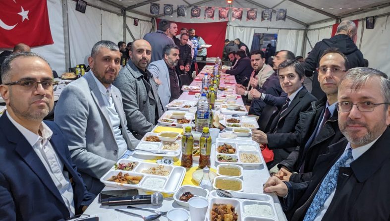 Visit to our iftar tent from T.C. London Ambassador, T.C. London Consulate General and Turkish Religious Foundation